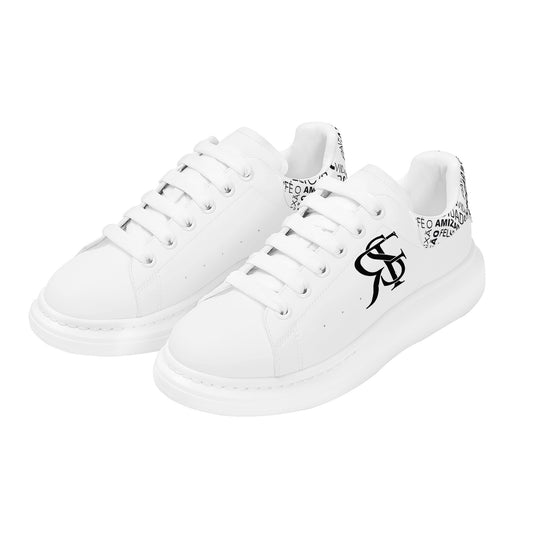 Saudade RF Unisex White Leather Sneakers