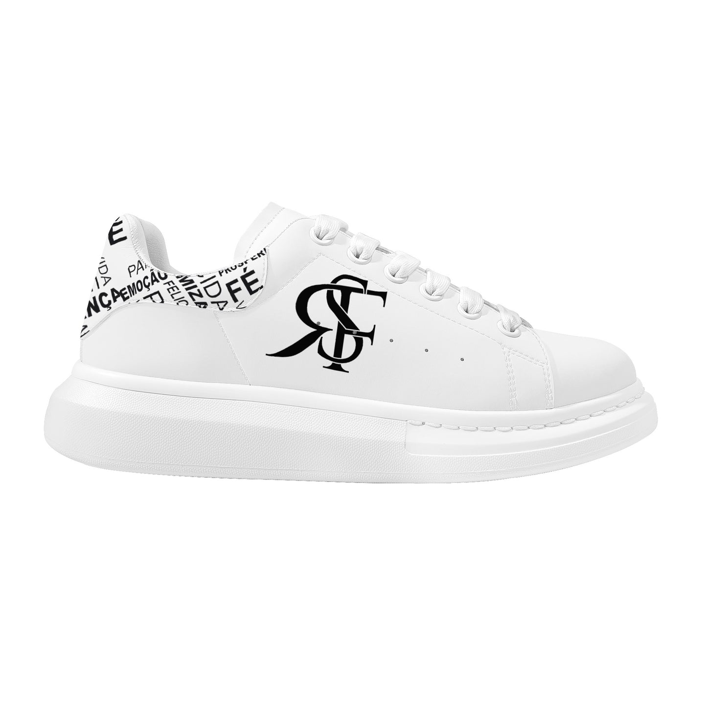 Saudade RF Unisex White Leather Sneakers